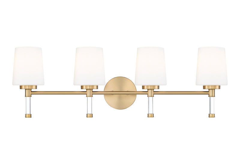 Henri 4 Light 32" Vanity in Modern Gold