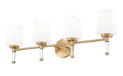 Henri 4 Light 32" Vanity in Modern Gold