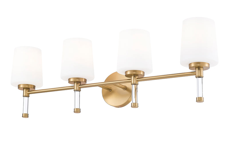 Henri 4 Light 32" Vanity in Modern Gold