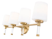 Henri 4 Light 32" Vanity in Modern Gold
