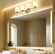 Henri 4 Light 32" Vanity in Modern Gold in a room setting