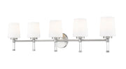 Henri 5 Light 42" Vanity in Brushed Nickel