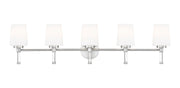 Henri 5 Light 42" Vanity in Brushed Nickel
