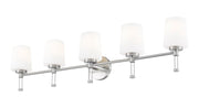 Henri 5 Light 42" Vanity in Brushed Nickel