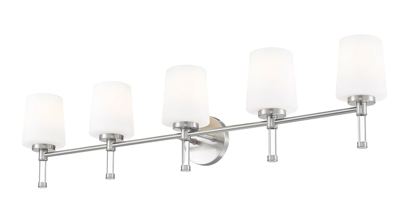 Henri 5 Light 42" Vanity in Brushed Nickel