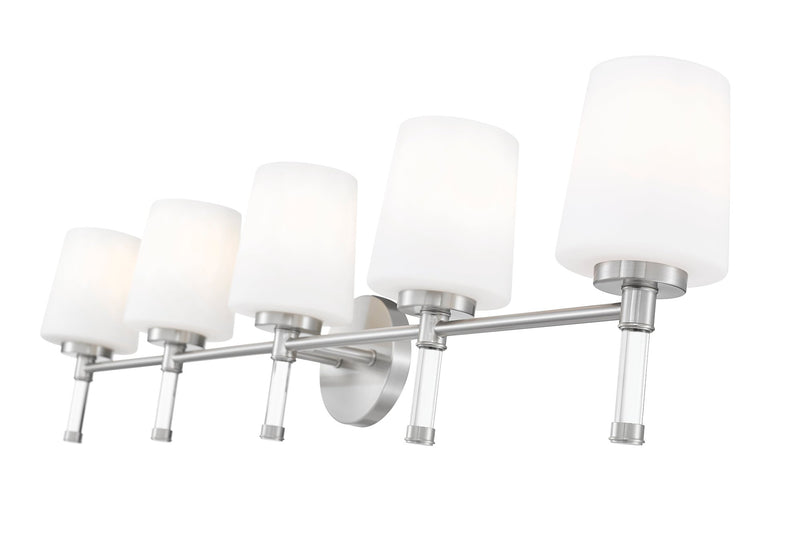 Henri 5 Light 42" Vanity in Brushed Nickel