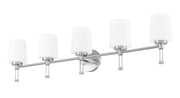 Henri 5 Light 42" Vanity in Brushed Nickel