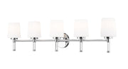Henri 5 Light 42" Vanity in Chrome