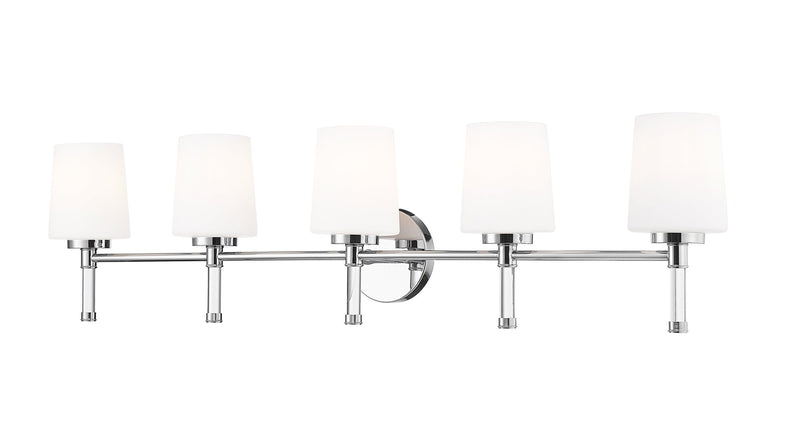 Henri 5 Light 42" Vanity in Chrome