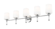 Henri 5 Light 42" Vanity in Chrome