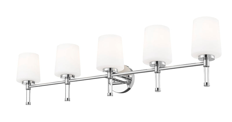 Henri 5 Light 42" Vanity in Chrome