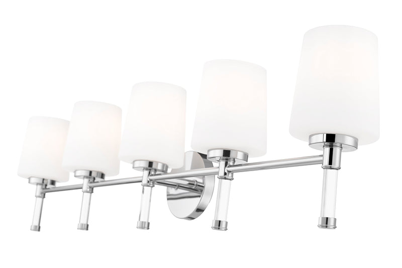 Henri 5 Light 42" Vanity in Chrome