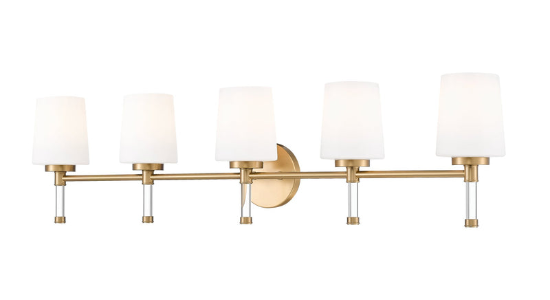 Henri 5 Light 42" Vanity in Modern Gold