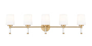 Henri 5 Light 42" Vanity in Modern Gold