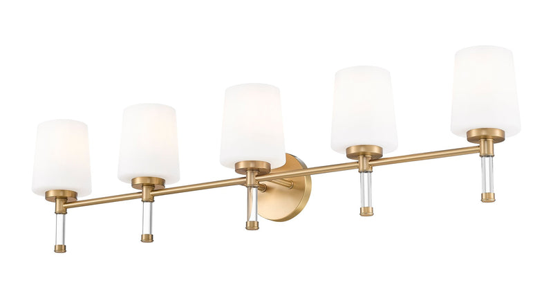 Henri 5 Light 42" Vanity in Modern Gold