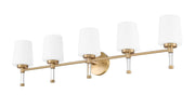 Henri 5 Light 42" Vanity in Modern Gold