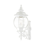 Frontenac 4-Light Large Outdoor Wall Lantern in Textured White