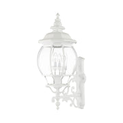 Frontenac 4-Light Large Outdoor Wall Lantern in Textured White