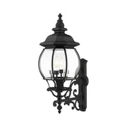 Frontenac 4-Light Large Outdoor Wall Lantern in Textured Black