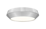 Quasars 1 Light 12" Flush Mount in Brushed Nickel