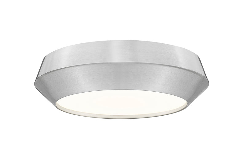 Quasars 1 Light 12" Flush Mount in Brushed Nickel