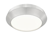 Quasars 1 Light 12" Flush Mount in Brushed Nickel