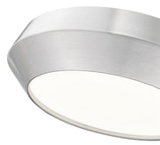 Quasars 1 Light 12" Flush Mount in Brushed Nickel