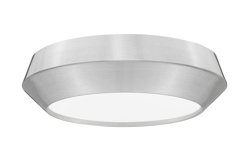 Quasars 1 Light 12" Flush Mount in Brushed Nickel