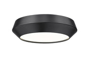 Quasars 1 Light 12" Flush Mount in Matte Black