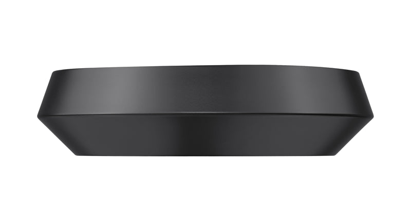 Quasars 1 Light 12" Flush Mount in Matte Black