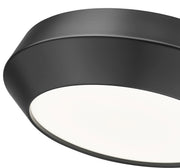 Quasars 1 Light 12" Flush Mount in Matte Black