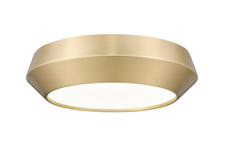 Quasars 1 Light 12" Flush Mount in Modern Gold