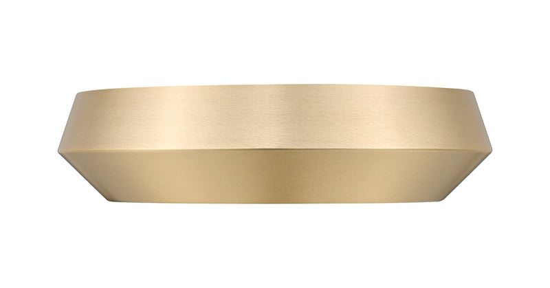 Quasars 1 Light 12" Flush Mount in Modern Gold