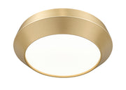 Quasars 1 Light 12" Flush Mount in Modern Gold
