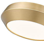 Quasars 1 Light 12" Flush Mount in Modern Gold