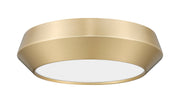 Quasars 1 Light 12" Flush Mount in Modern Gold