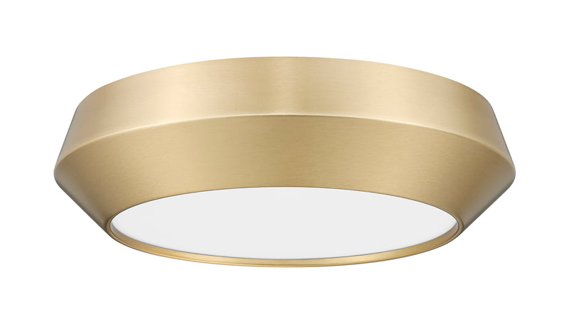 Quasars 1 Light 12" Flush Mount in Modern Gold
