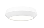 Quasars 1 Light 12" Flush Mount in Matte White