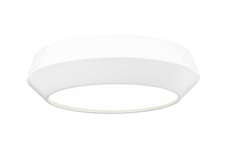 Quasars 1 Light 12" Flush Mount in Matte White