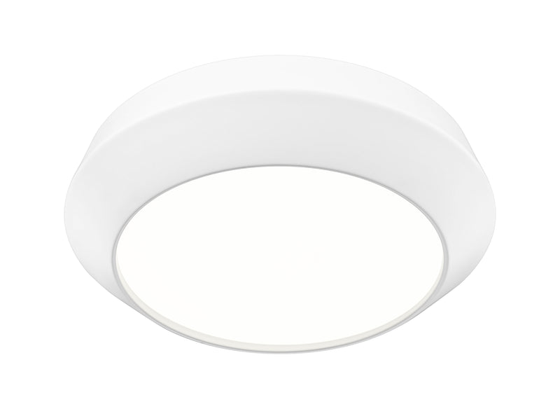 Quasars 1 Light 12" Flush Mount in Matte White