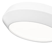 Quasars 1 Light 12" Flush Mount in Matte White