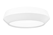 Quasars 1 Light 12" Flush Mount in Matte White