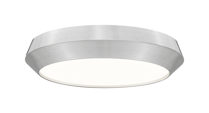 Quasars 1 Light 16" Flush Mount in Brushed Nickel