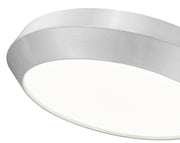 Quasars 1 Light 16" Flush Mount in Brushed Nickel