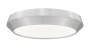 Quasars 1 Light 16" Flush Mount in Brushed Nickel