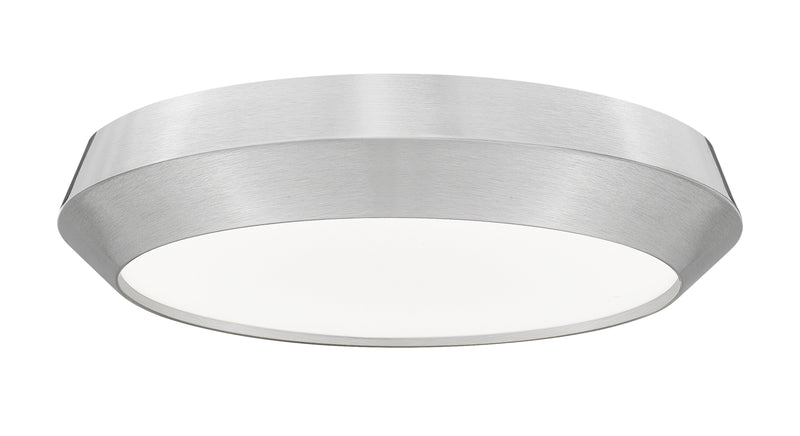 Quasars 1 Light 16" Flush Mount in Brushed Nickel