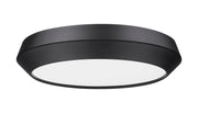 Quasars 1 Light 16" Flush Mount in Matte Black