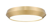 Quasars 1 Light 16" Flush Mount in Modern Gold