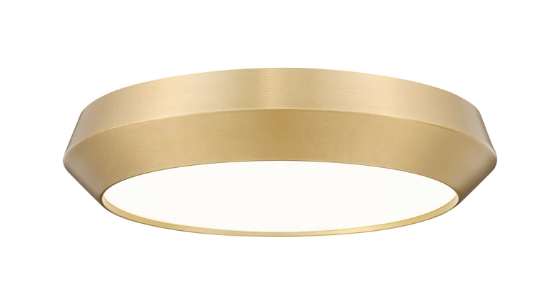 Quasars 1 Light 16" Flush Mount in Modern Gold