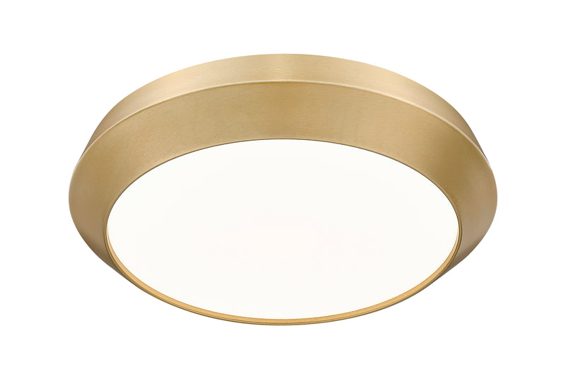 Quasars 1 Light 16" Flush Mount in Modern Gold